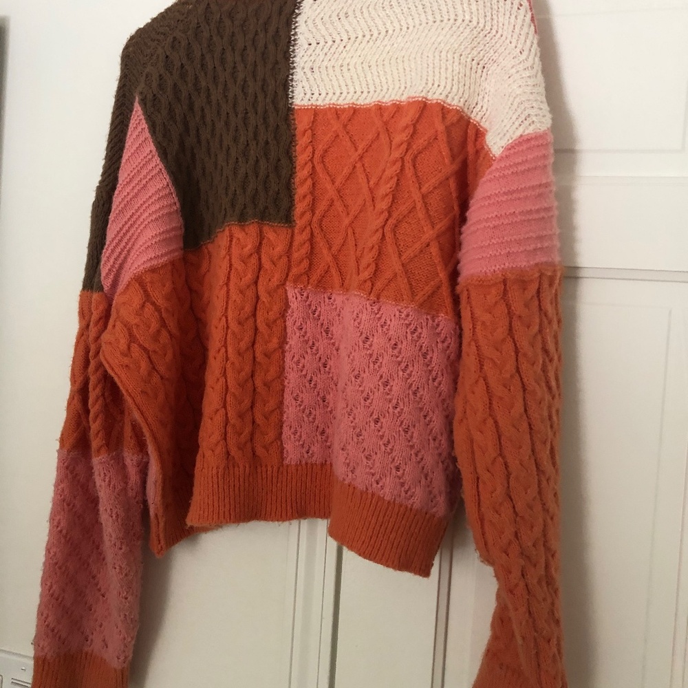 Pol Multicolor Patchwork Cardigan - image 3